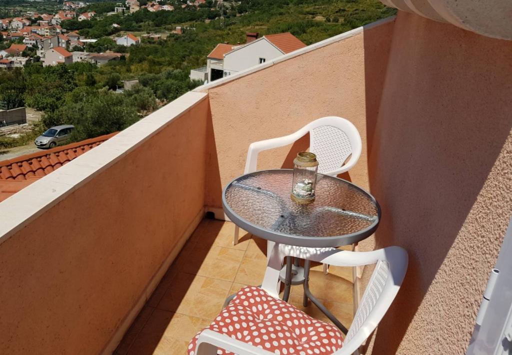 Balkón nebo terasa v ubytování Apartmani Hana