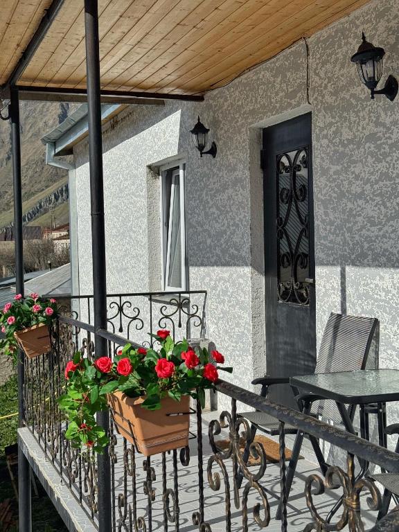 Balkón nebo terasa v ubytování Hotel Elia Kazbegi
