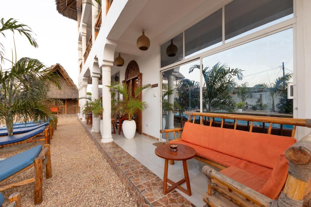 Balkón nebo terasa v ubytování Diacarisma Boutique Resort Nungwi