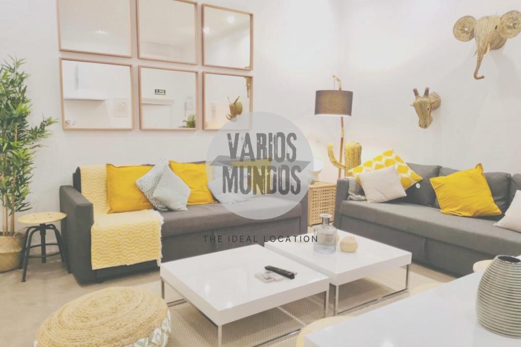 Гостиная зона в Amanecer Urbano para 6 en Sol