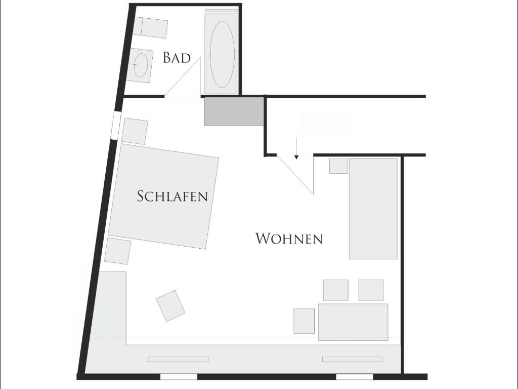 Půdorys ubytování Landhaus Bornemann