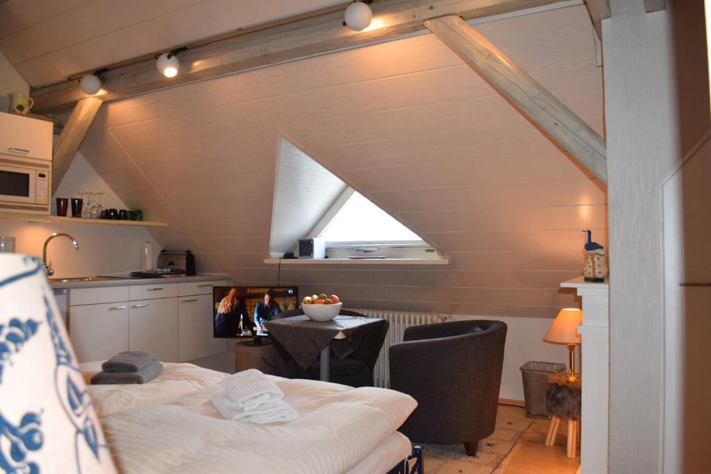 Kuchyň nebo kuchyňský kout v ubytování Landhaus Bornemann