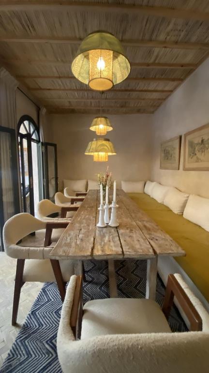 Posezení v ubytování Maison Riad Beryll