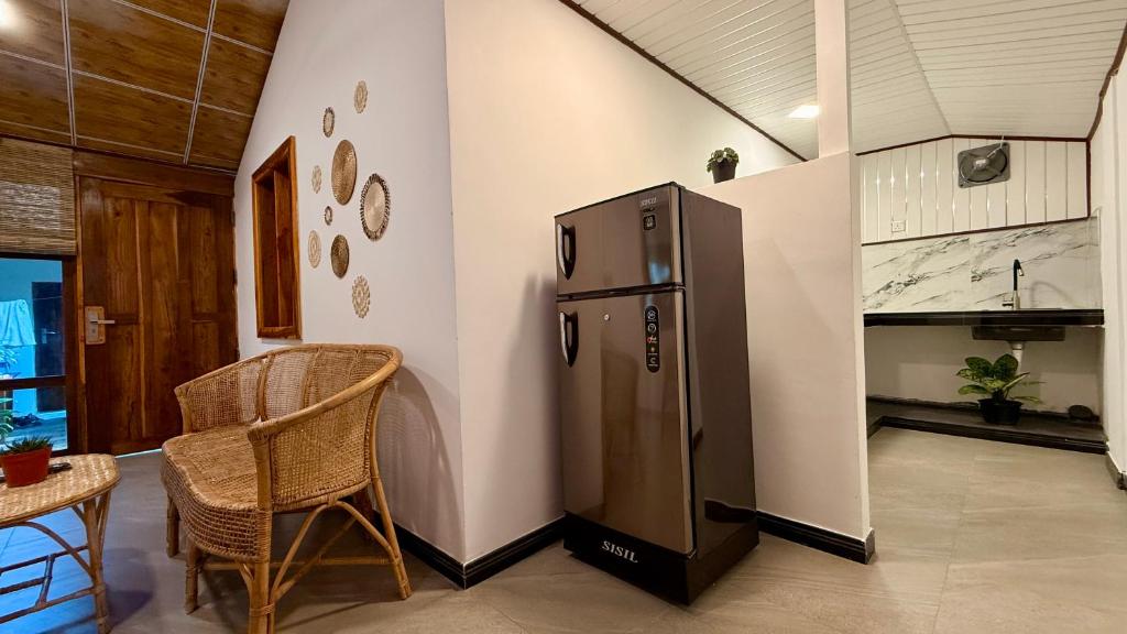 Kuchyň nebo kuchyňský kout v ubytování Arcadia villas Arugambay