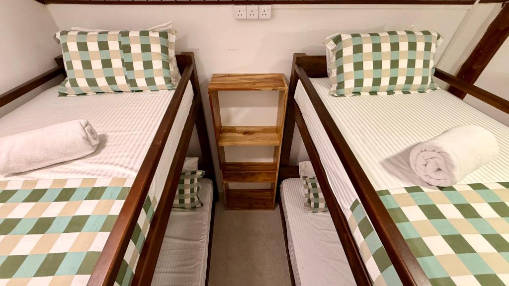 Postel nebo postele na pokoji v ubytování Arcadia villas Arugambay