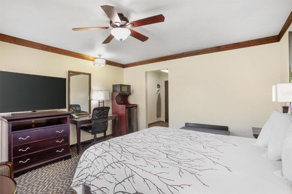 Postel nebo postele na pokoji v ubytování Best Western Plus Yosemite Gateway Inn