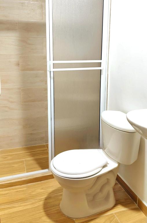 Koupelna v ubytování SAN PEDRO SALENTO Apartahotel