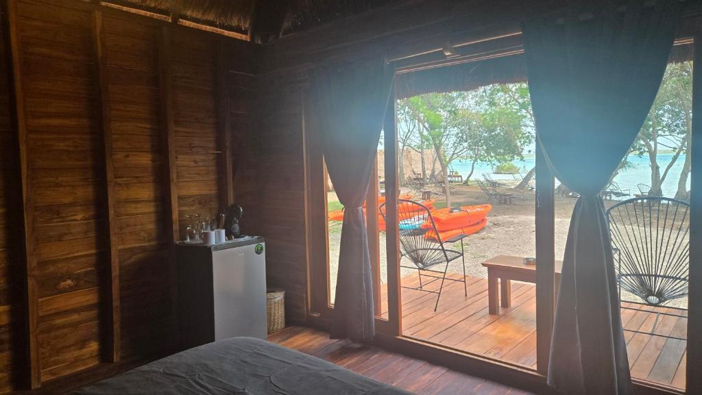 Balkón nebo terasa v ubytování Playa Laguna Bacalar Beach Front