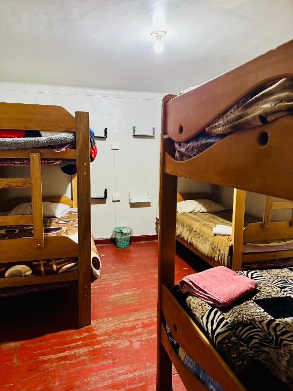 Postel nebo postele na pokoji v ubytování Ukumari Hostel