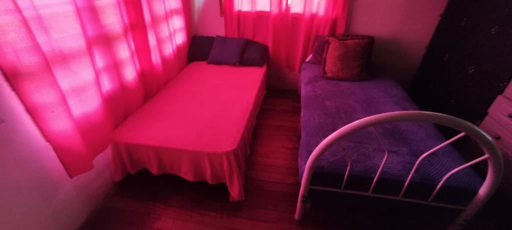 Postel nebo postele na pokoji v ubytování Albergue compartido para damas en boquete