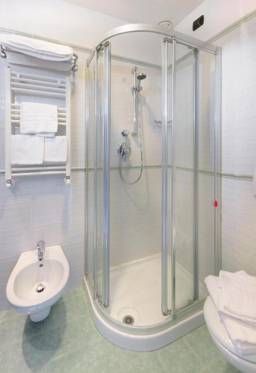 Koupelna v ubytování Hotel Eden Gigli