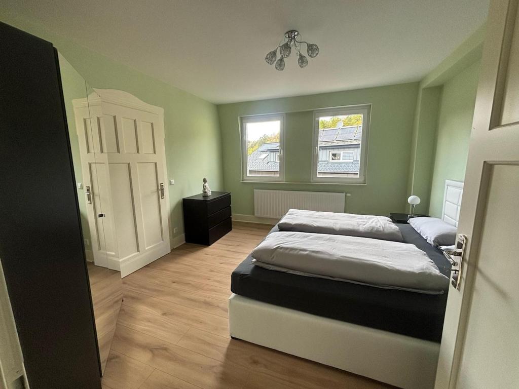 Voodi või voodid majutusasutuse Felsenblick toas