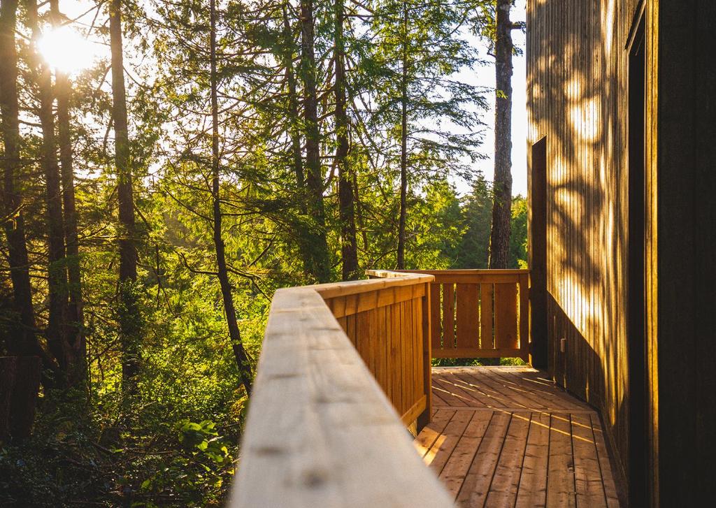 Balkón nebo terasa v ubytování Hyphocus Inn