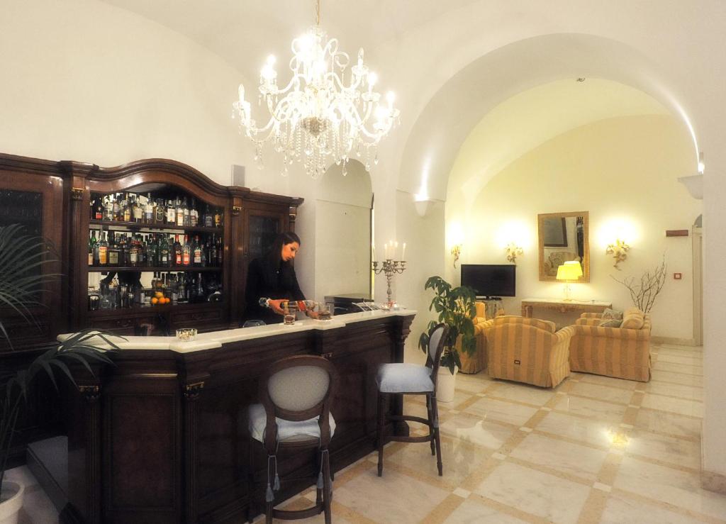 TV a/nebo společenská místnost v ubytování Hotel Villa Fraulo