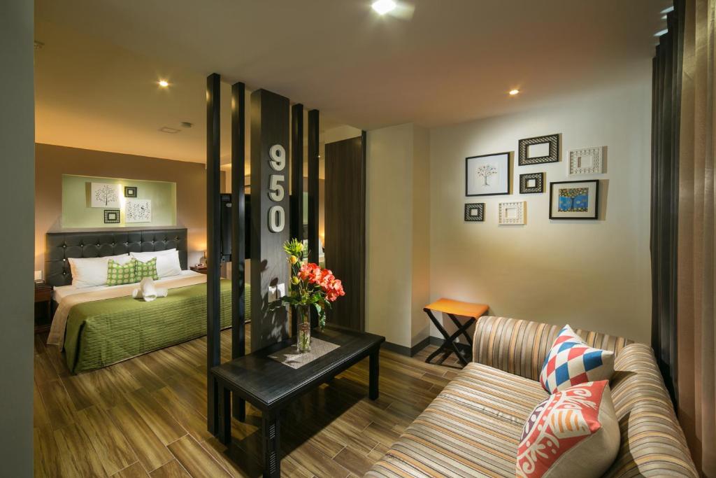 Postel nebo postele na pokoji v ubytování 950 Condotel