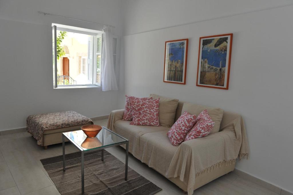 Posezení v ubytování Kalymnos residence