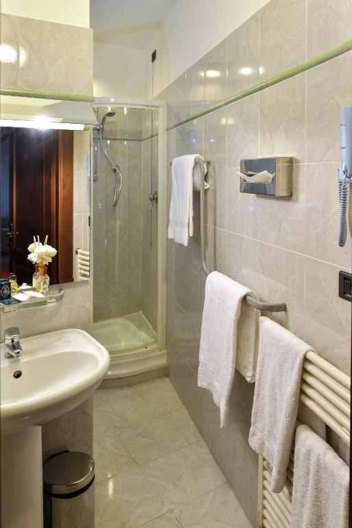 Koupelna v ubytování Hotel Fonte Cesia
