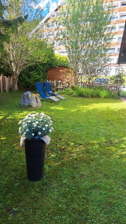 Vonkajšia záhrada v ubytovaní Sandras Ferienhaus Bungalow Sonnenalm