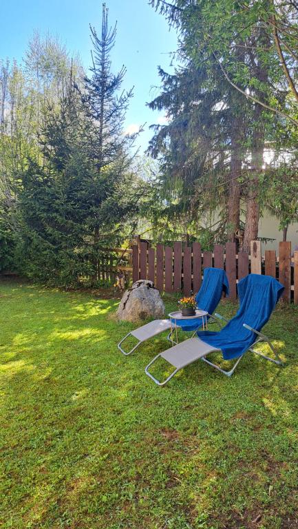 Vonkajšia záhrada v ubytovaní Sandras Ferienhaus Bungalow Sonnenalm