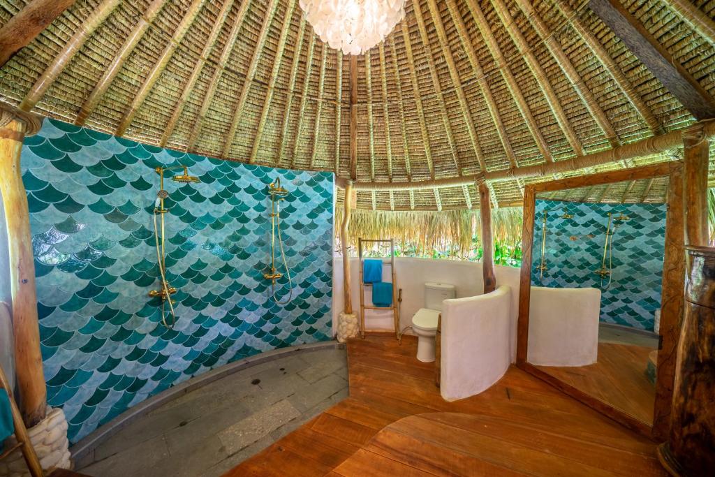 Posezení v ubytování Mu Bungalows