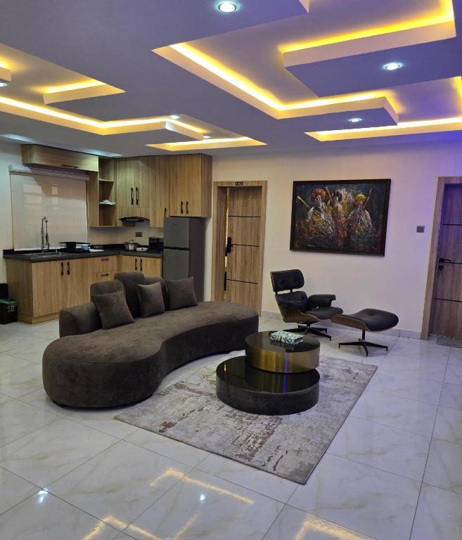 Kuchyň nebo kuchyňský kout v ubytování Appealing Apartment