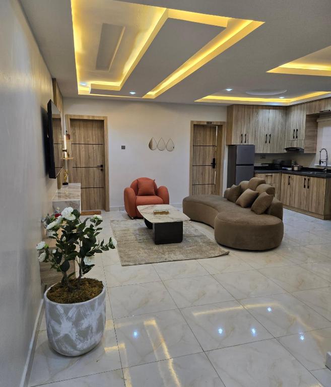 Kuchyň nebo kuchyňský kout v ubytování Appealing Apartment
