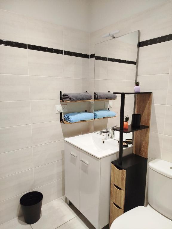 Koupelna v ubytování L'escale Ax les Thermes idéal cures et Nature