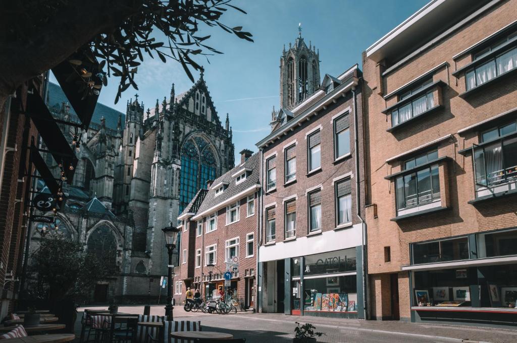 Nespecifikovaný výhled na destinaci Utrecht nebo výhled na město při pohledu z hotelu
