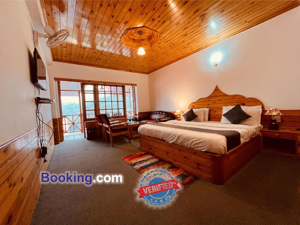 Voodi või voodid majutusasutuse Sita Hotel & Cottage, Manali - A Boutique Wellness Hotel toas