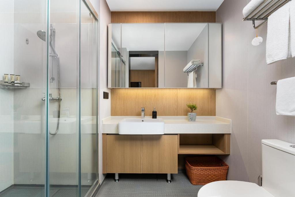 Un baño de CM Serviced Apartment Shenzhen Dongmen