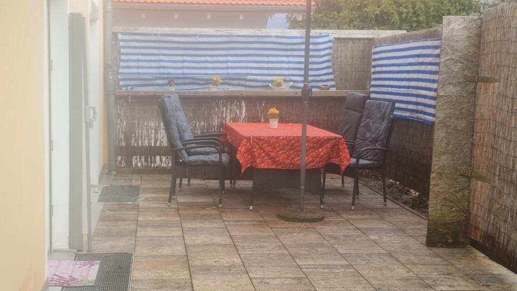 Patio nebo venkovní prostory v ubytování Ferienhaus Pfaffe