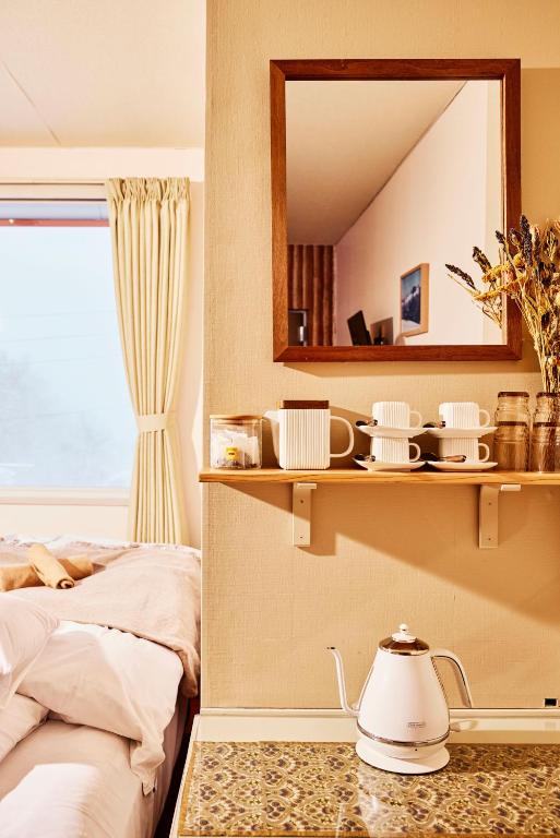 Posezení v ubytování Canopy Lodge - Boutique Lodge at Hakuba Cortina