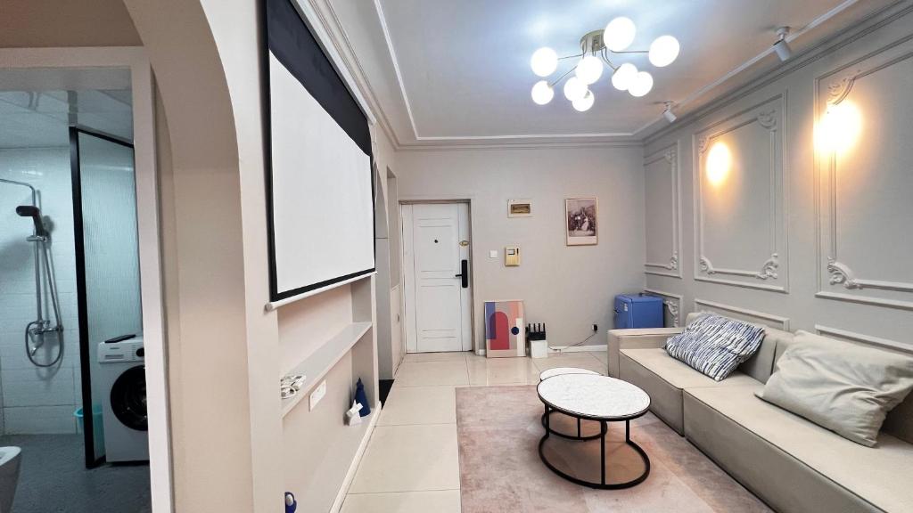 Istumisnurk majutusasutuses Duowei Executive Apartment Changsha Branch Wuyi Square Branch