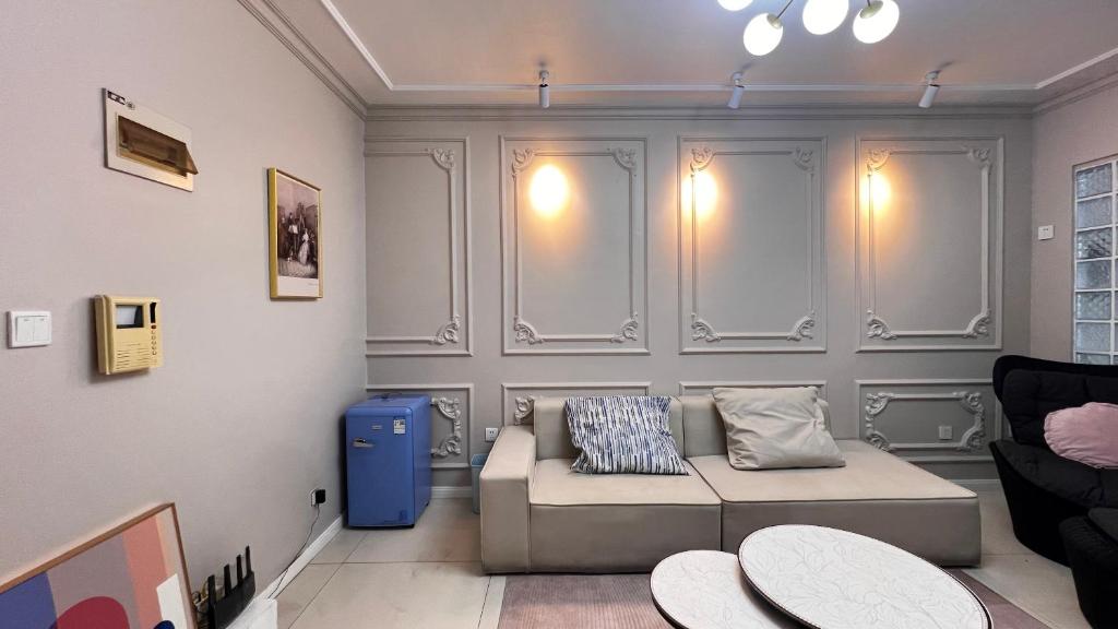 Istumisnurk majutusasutuses Duowei Executive Apartment Changsha Branch Wuyi Square Branch