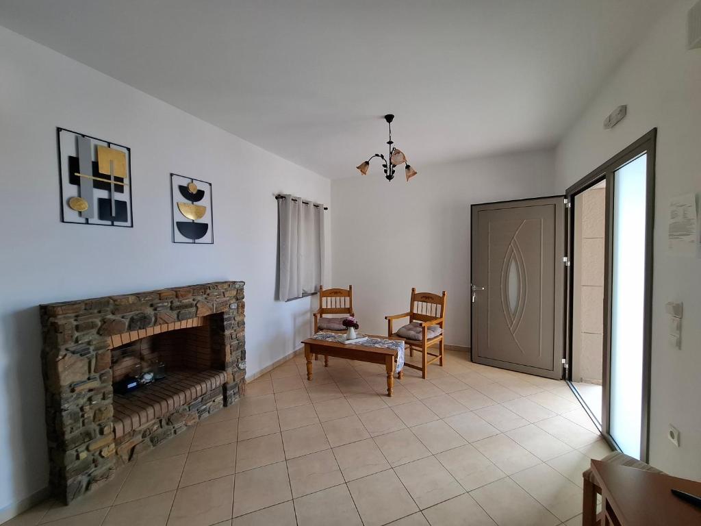 Posezení v ubytování Nireides villas 'TOP DESTINATION'