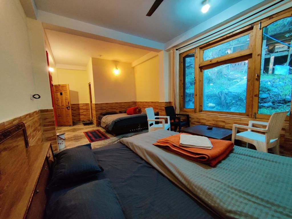Postel nebo postele na pokoji v ubytování Flipsyde Retreat