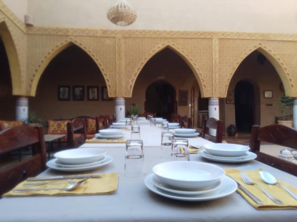 Restaurace v ubytování Riad Dar Poublanc