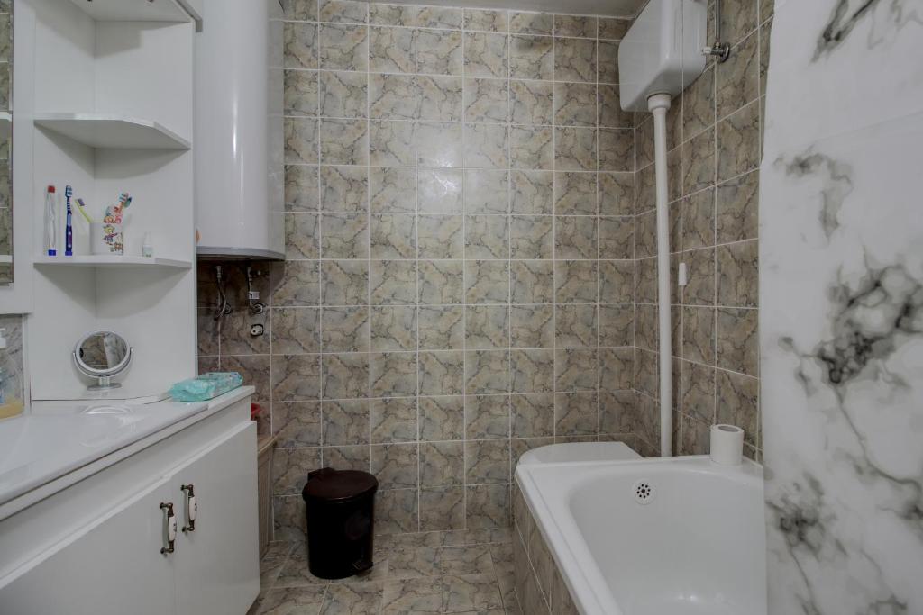 Koupelna v ubytování EcoFit Povlen
