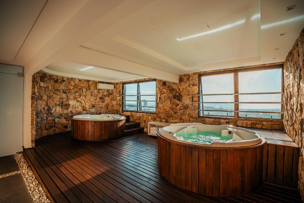 Koupelna v ubytování Hotel Laghetto Bento