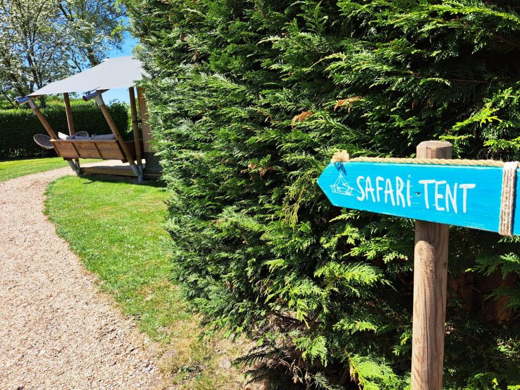 Zahrada ubytování Zeeuwse Landhoeve Safaritent