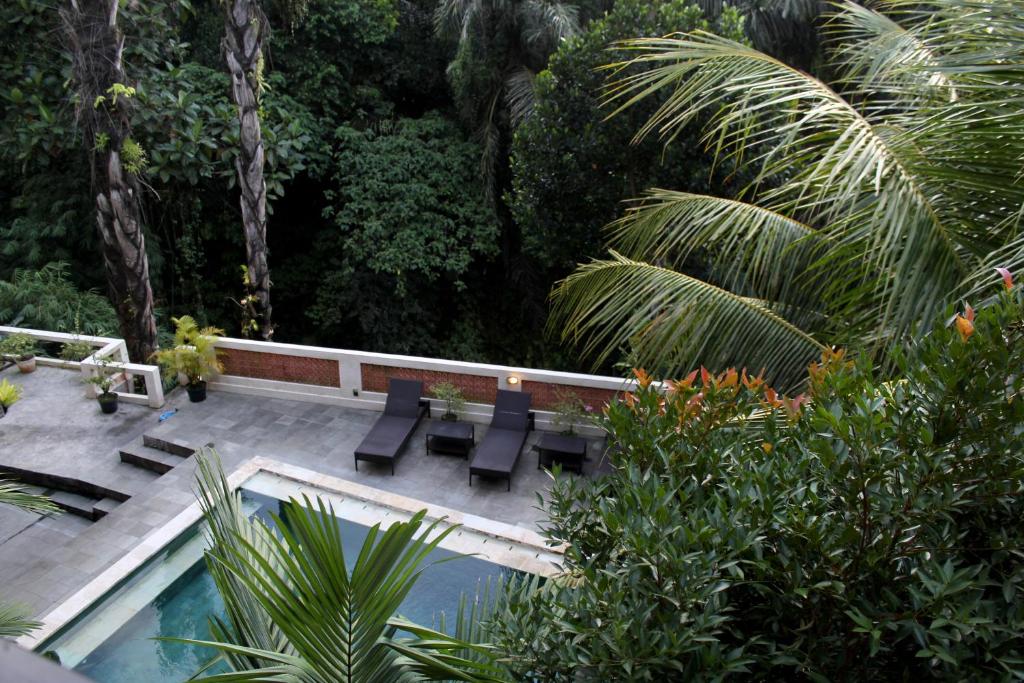 Bazén v ubytování Hanaka Riverside Ubud nebo v jeho okolí