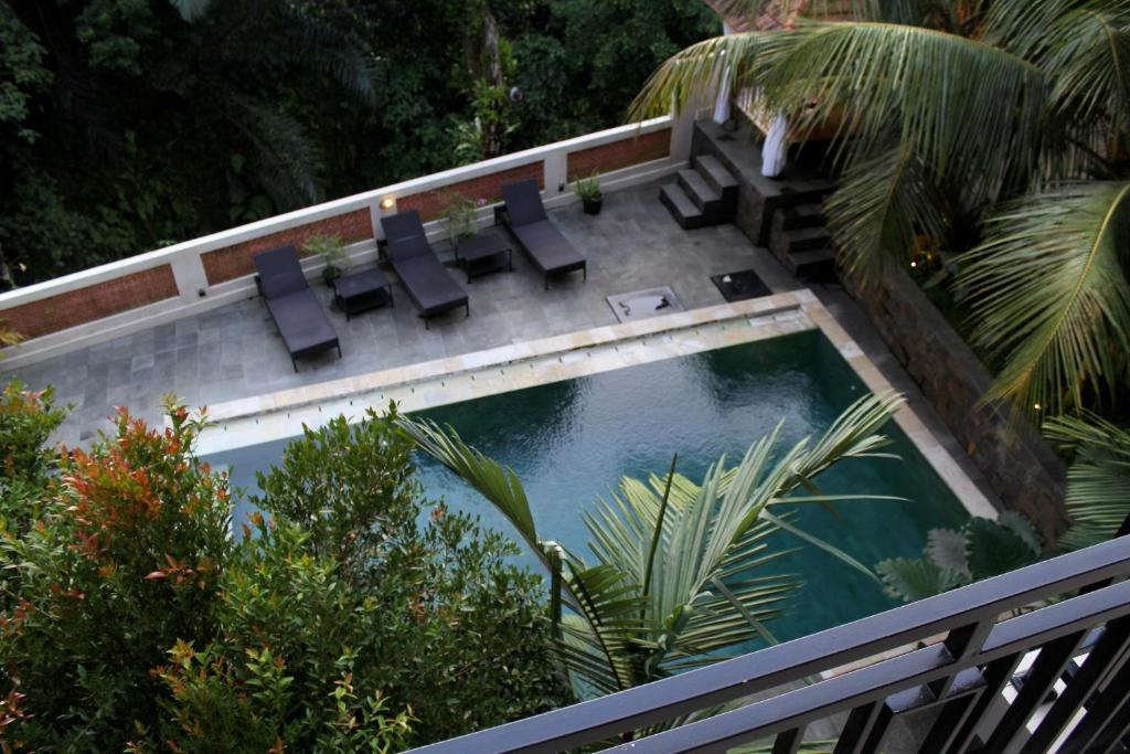 Bazén v ubytování Hanaka Riverside Ubud nebo v jeho okolí