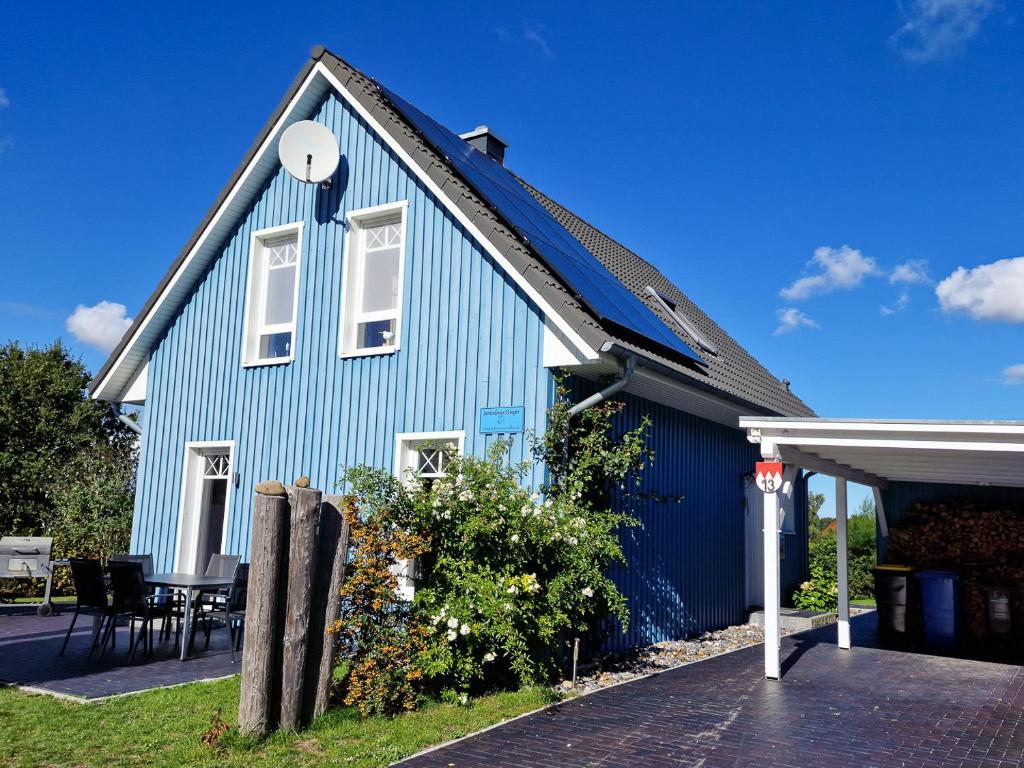 Bygningen som feriehuset ligger i