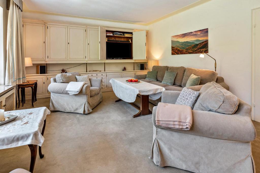 Posezení v ubytování Ferienhaus am Gunzenbach