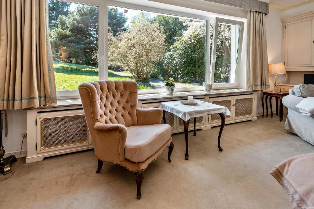 Posezení v ubytování Ferienhaus am Gunzenbach
