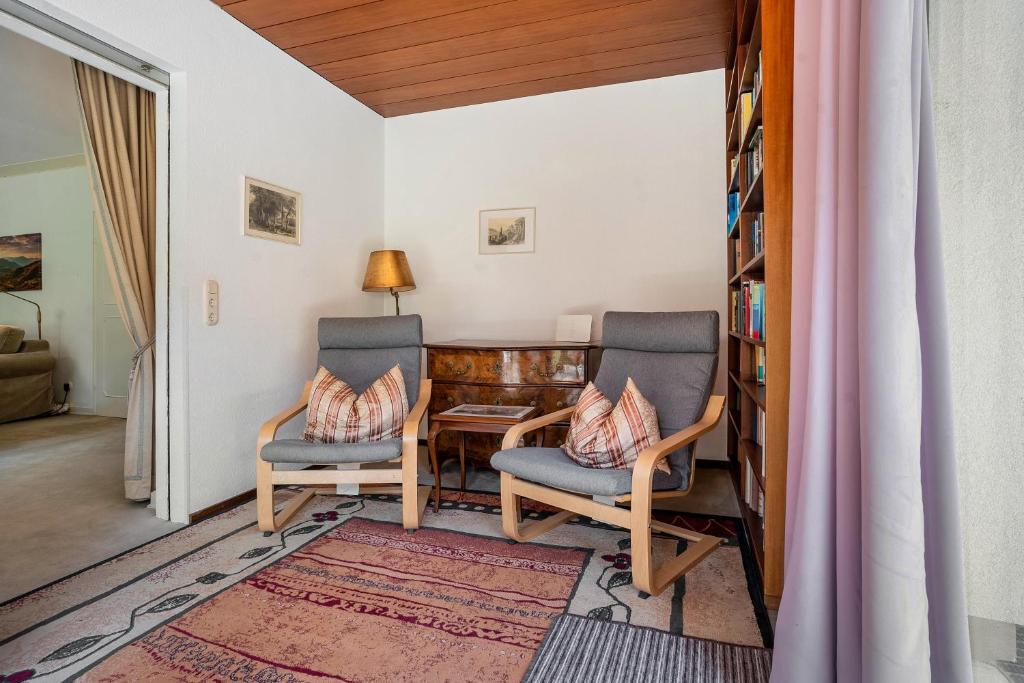 Posezení v ubytování Ferienhaus am Gunzenbach