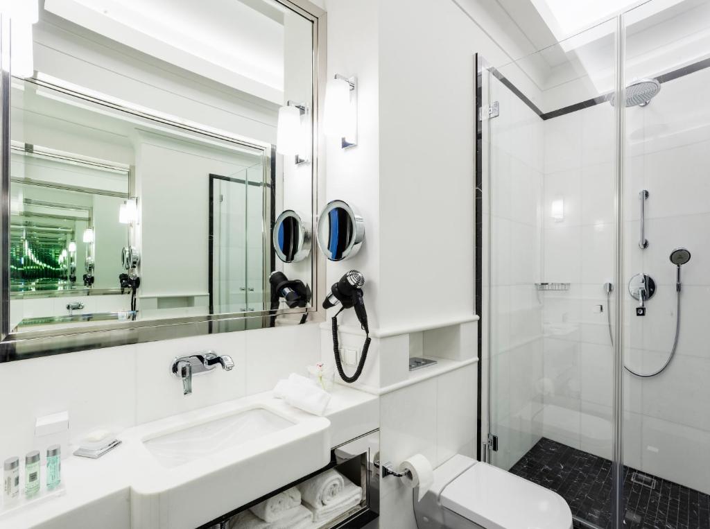Koupelna v ubytování Hotel Bellotto