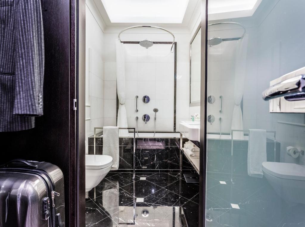 Koupelna v ubytování Hotel Bellotto
