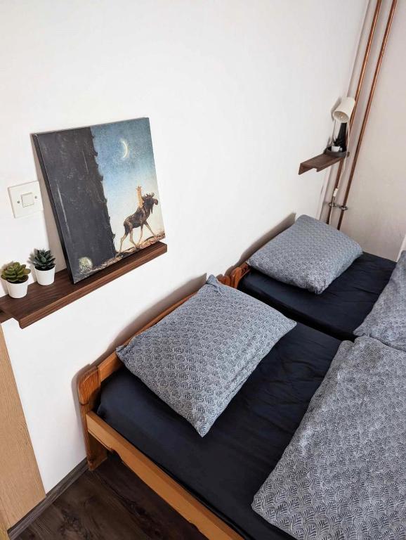 Postel nebo postele na pokoji v ubytování Sobe Pri Olivi