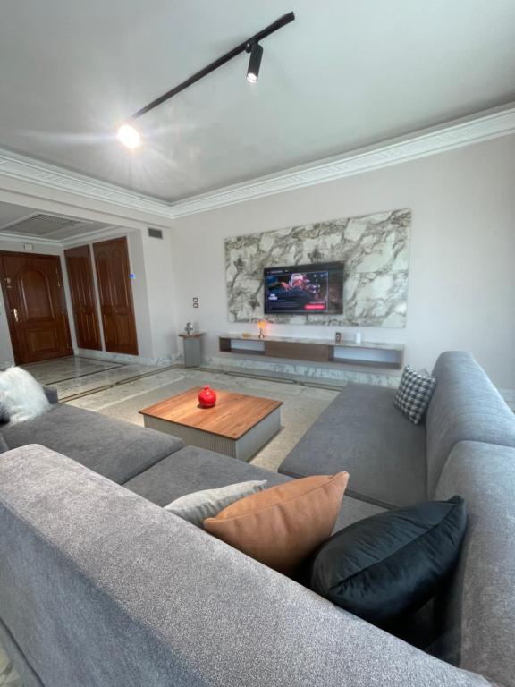 Posezení v ubytování appart hotel lac 2 Tunis